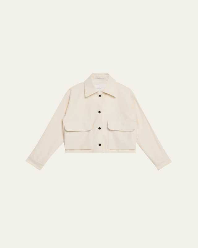 Cropped Swing Cotton Jacket